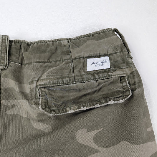 Bermuda cargo vintage Abercrombie & Fitch camo military - 33/M-L