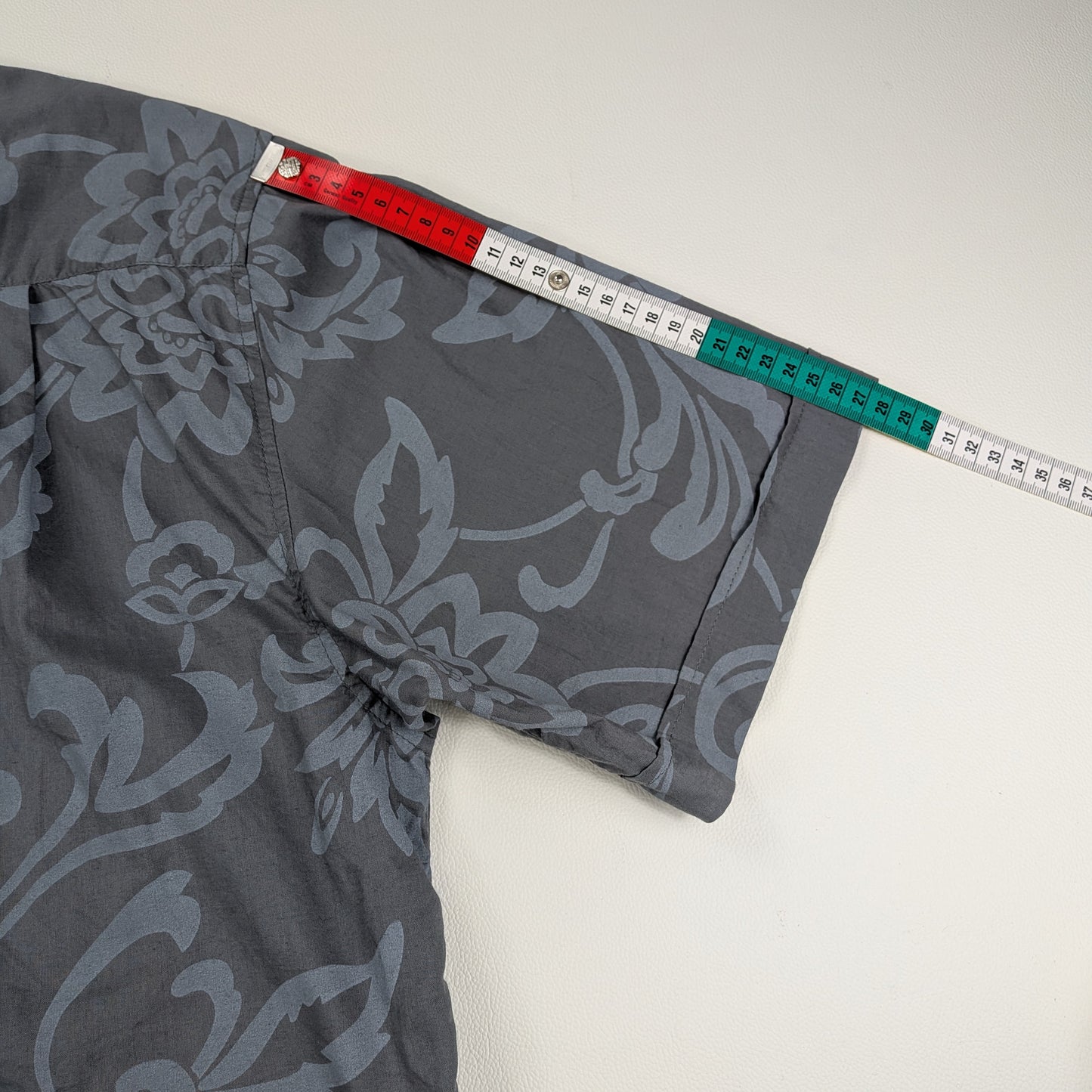 Camicia vintage Gintonic floreale damascata elegante - M/L