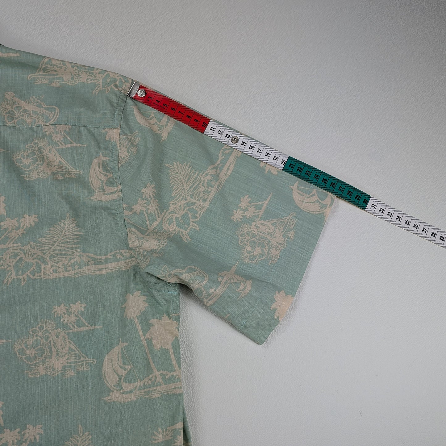 Camicia hawaiana Ocean Current vintage tropical - L