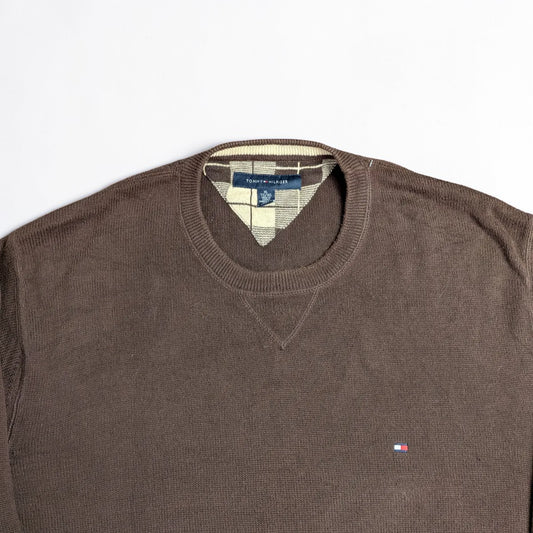 Maglione vintage Tommy Hilfiger minimal preppy - XL