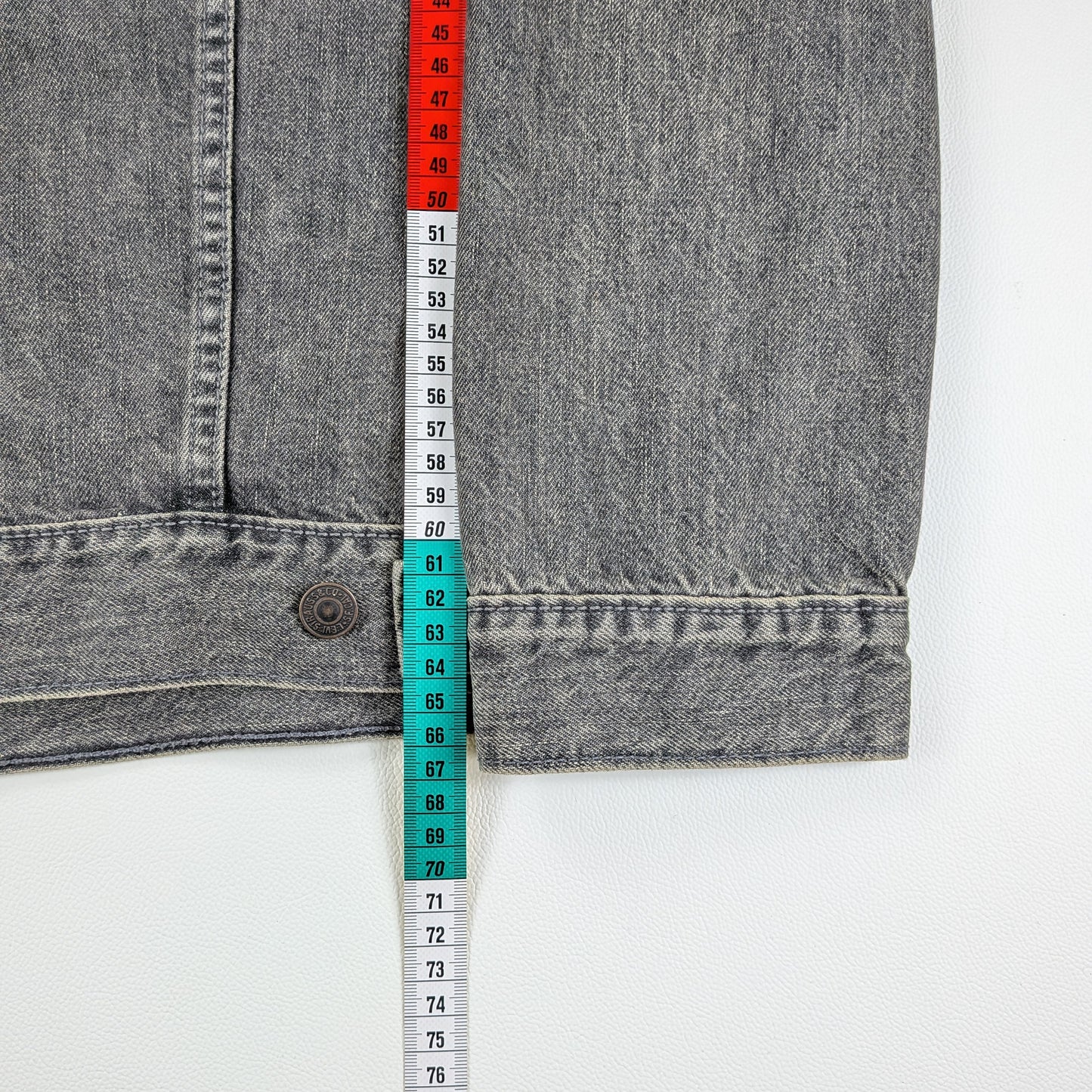 Giacca vintage Levi’s 72334 denim grigio stonewashed - L/XL
