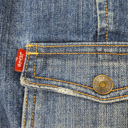 Giacca Levi’s denim vintage Y2K 90s cropped - XS/S