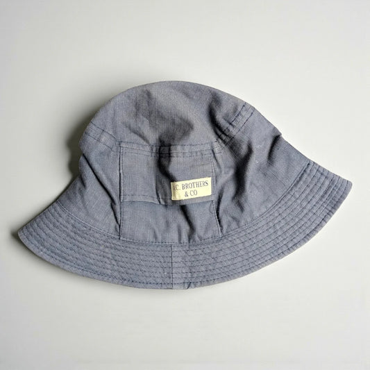 Cappello bucket workwear vintage blu navy