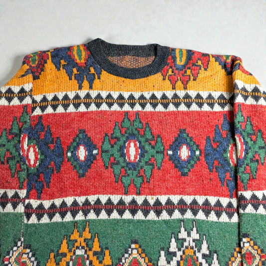 Maglione vintage Made in Italy anni 80/90 misto lana - L/XL