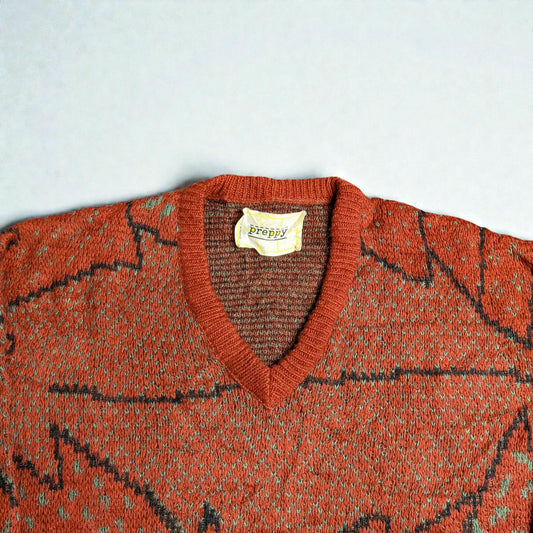 Maglione vintage Preppy anni 80/90 made in France - M