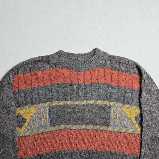 Maglione vintage anni ’80/’90 multicolor - XL (oversize) / 2XL