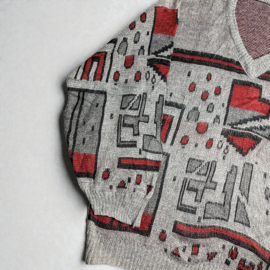 Maglione vintage anni ’90 con grafica bold retrò - L/XL