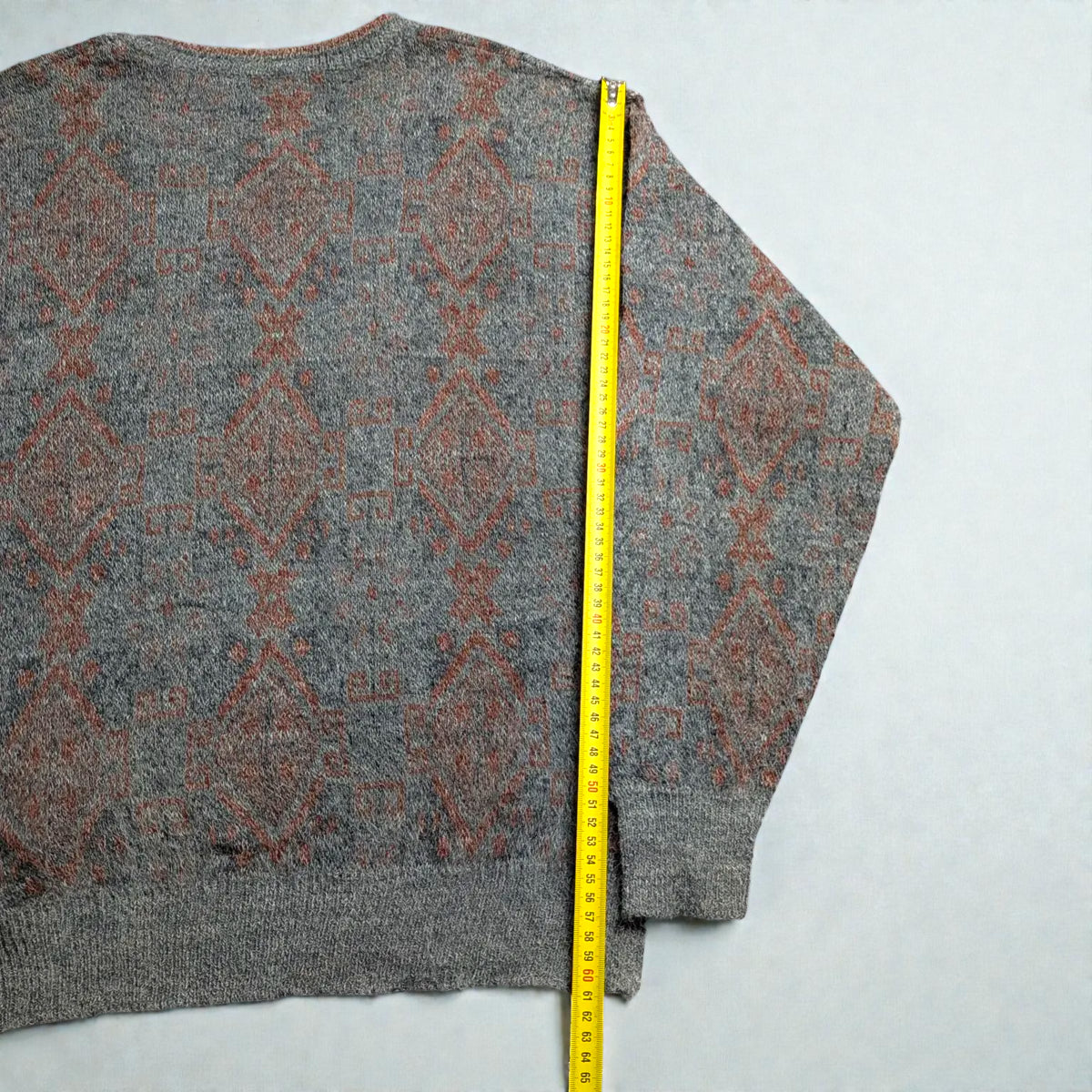 Vintage 80s/90s Nordic Cozy Jacquard Sweater - M/L