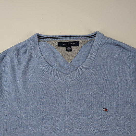 Maglione Tommy Hilfiger con scollo a V ivy league - M