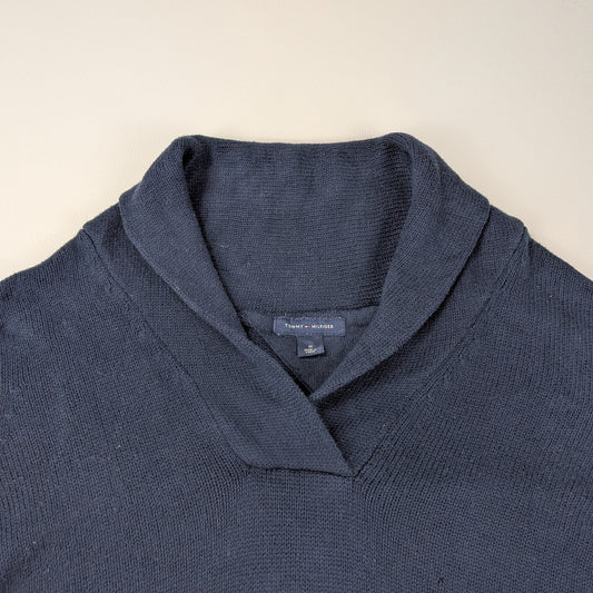 Maglione Tommy Hilfiger vintage con collo sciallato - S/M