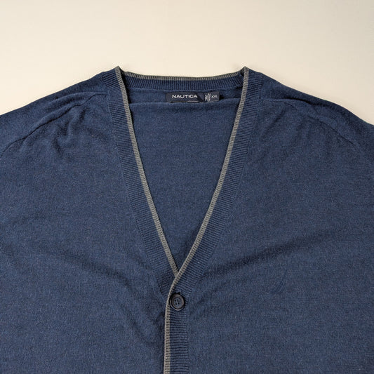 Cardigan Nautica vintage anni 90 oversize modal luxury - 2XL