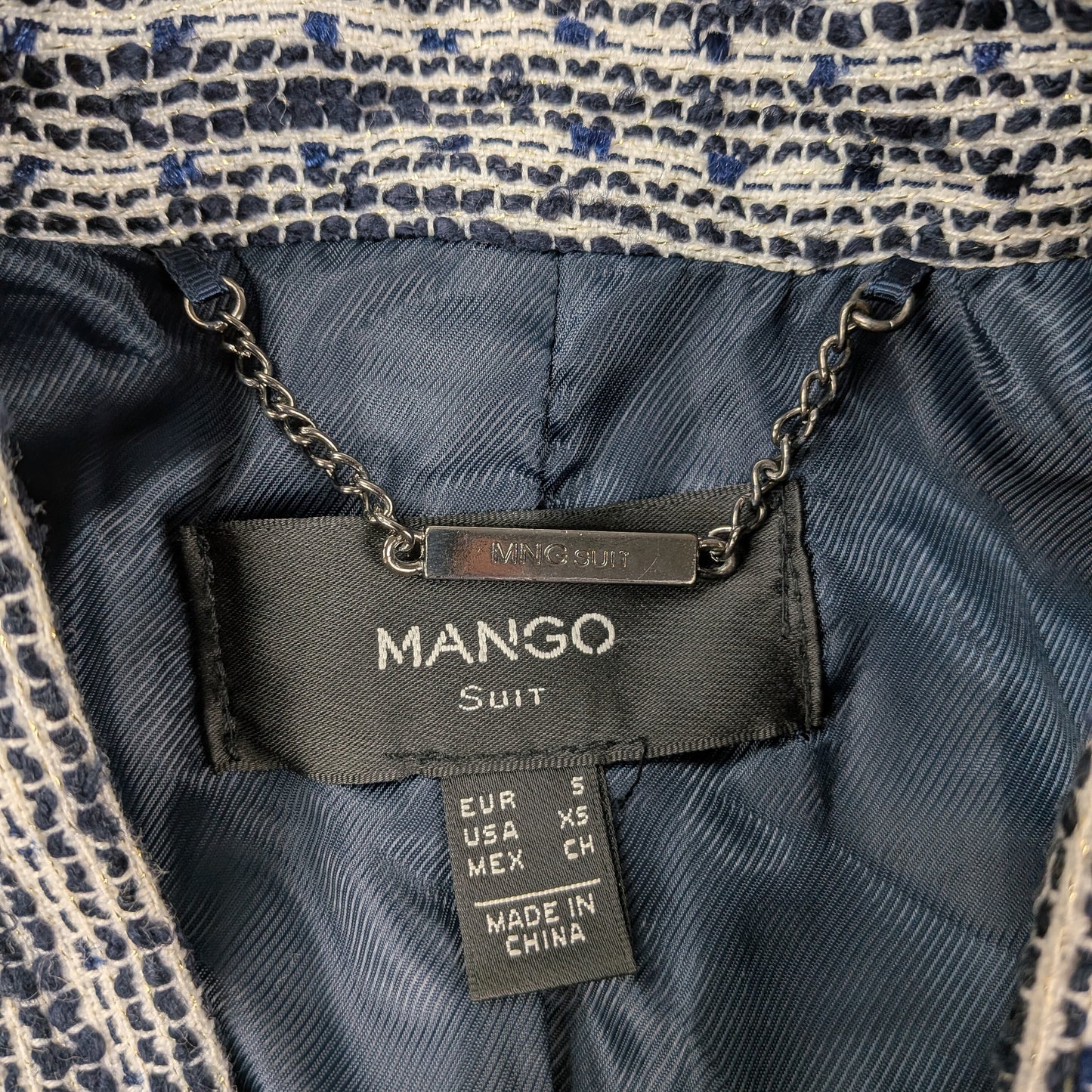 Blazer Mango stile giacca bouclé vintage chic - XS/S