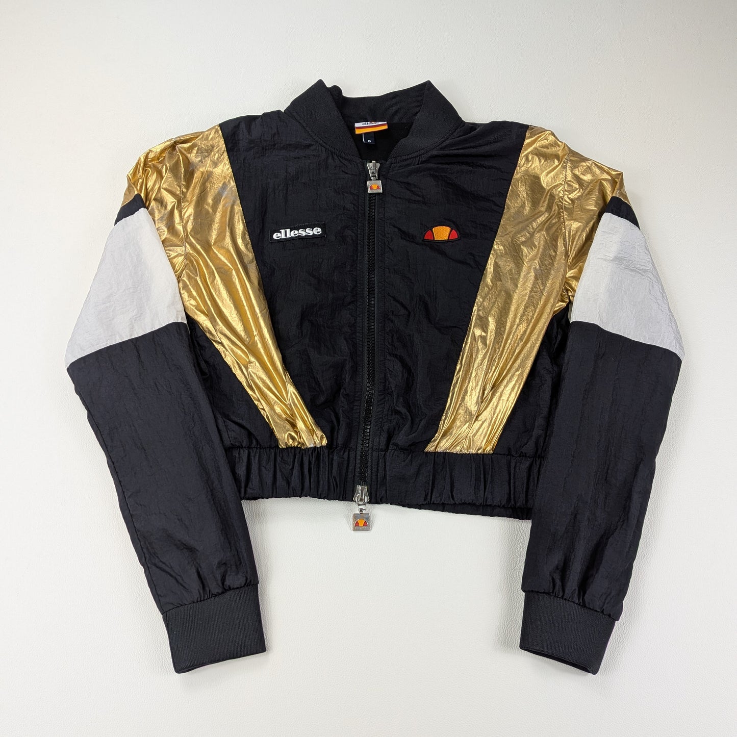 Giacca Ellesse vintage Y2K sporty-glam cropped - XS/S