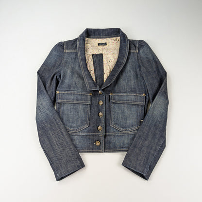 Giacca Kookai vintage denim cropped Y2K - XS/S