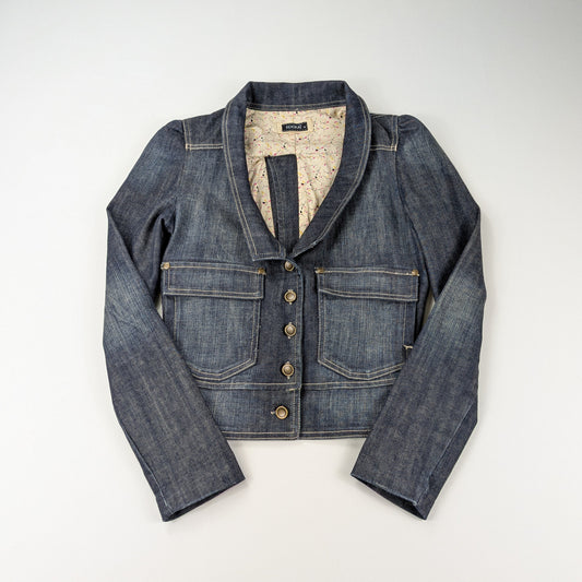 Giacca Kookai vintage denim cropped Y2K - XS/S