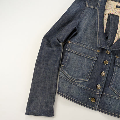 Giacca Kookai vintage denim cropped Y2K - XS/S