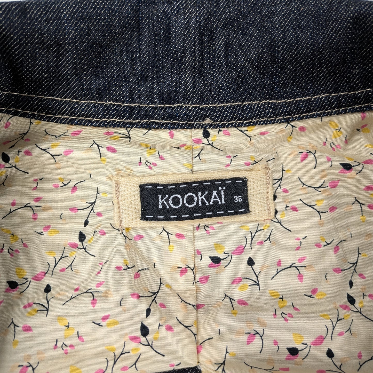 Giacca Kookai vintage denim cropped Y2K - XS/S