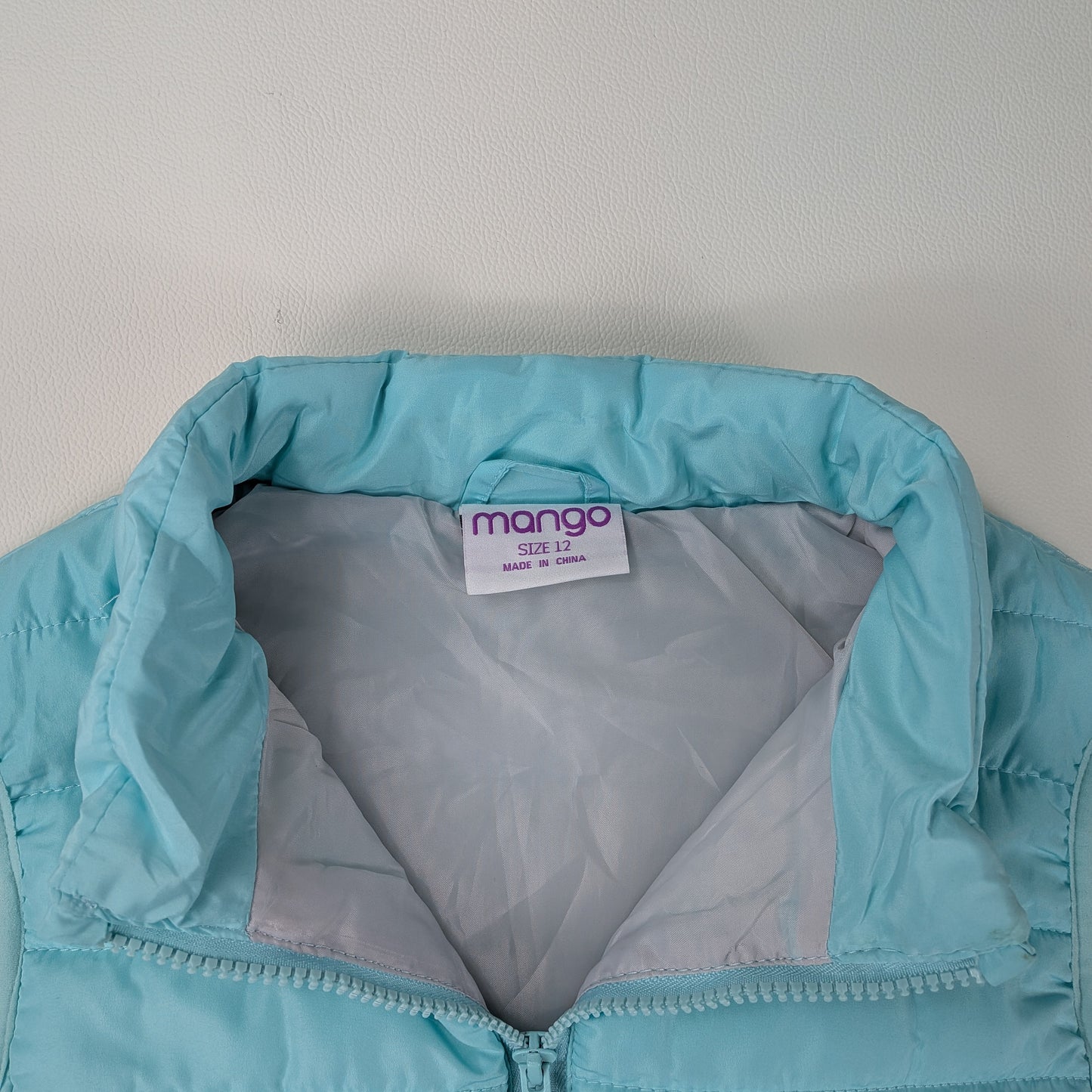 Gilet imbottito Mango azzurro pastello streetwear - XS/S