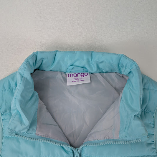 Gilet imbottito Mango azzurro pastello streetwear - XS/S
