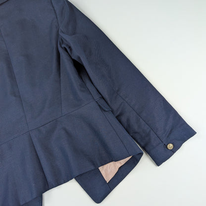 Blazer Mango donna sartoriale cotone lino elegante - S/M