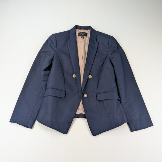 Blazer Mango donna sartoriale cotone lino elegante - S/M