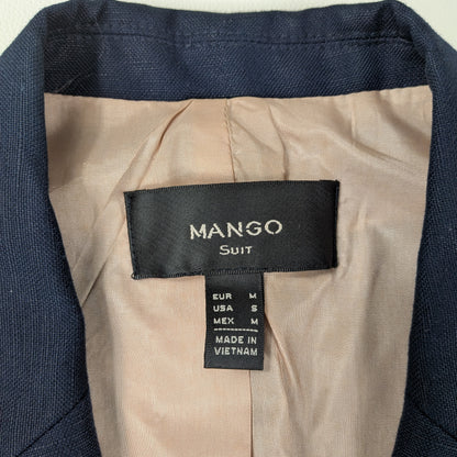 Blazer Mango donna sartoriale cotone lino elegante - S/M