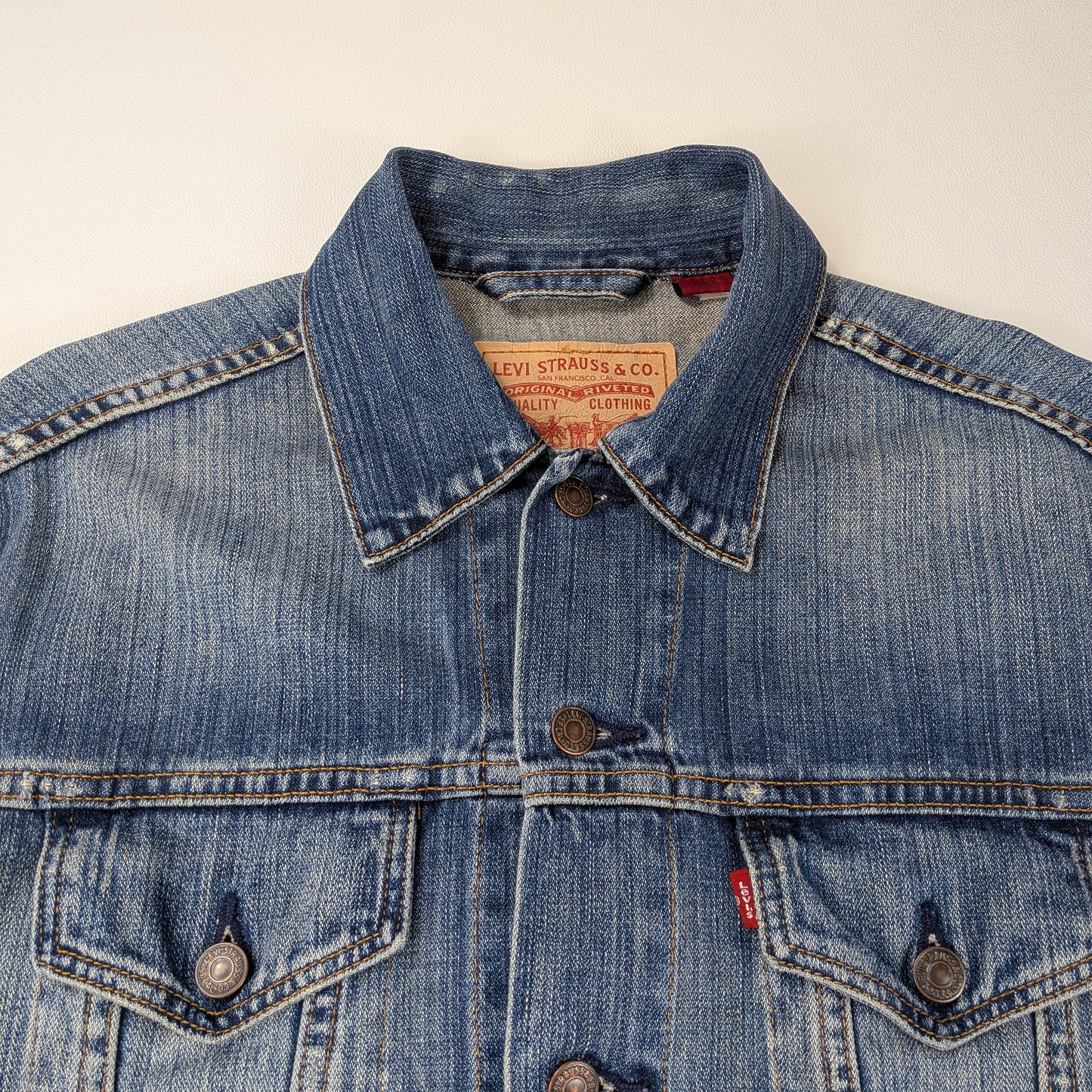 Giacca denim Levi's 70500 vintage 90s classic trucker - L