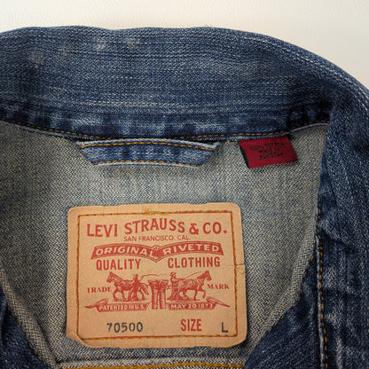Giacca denim Levi's 70500 vintage 90s classic trucker - L