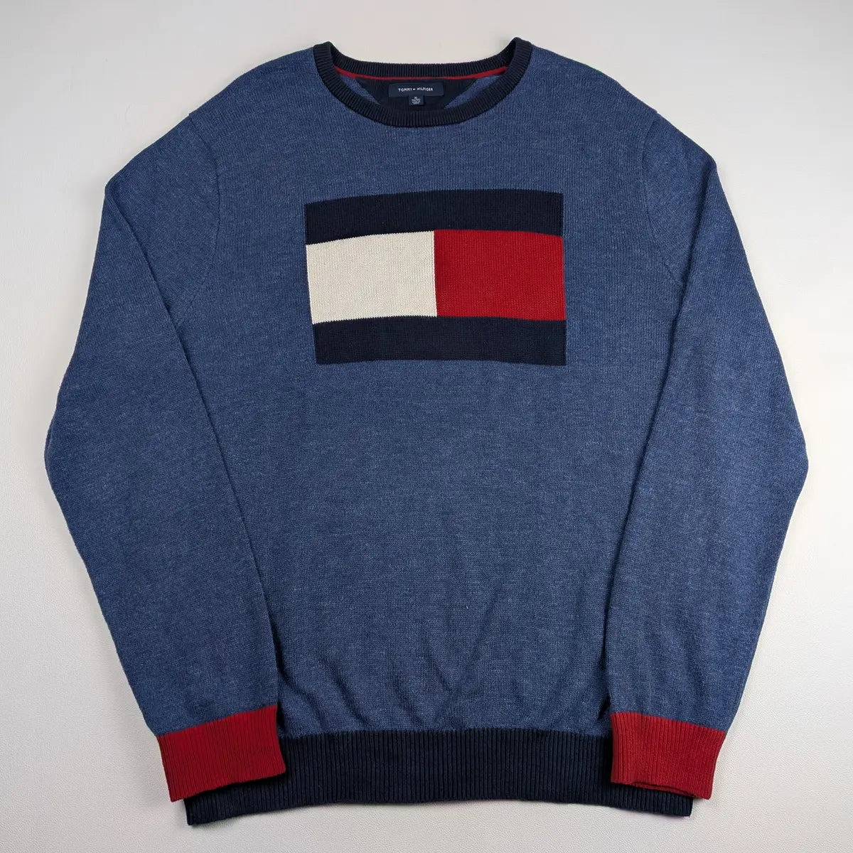 Felpa vintage Tommy Hilfiger maxi logo - XL