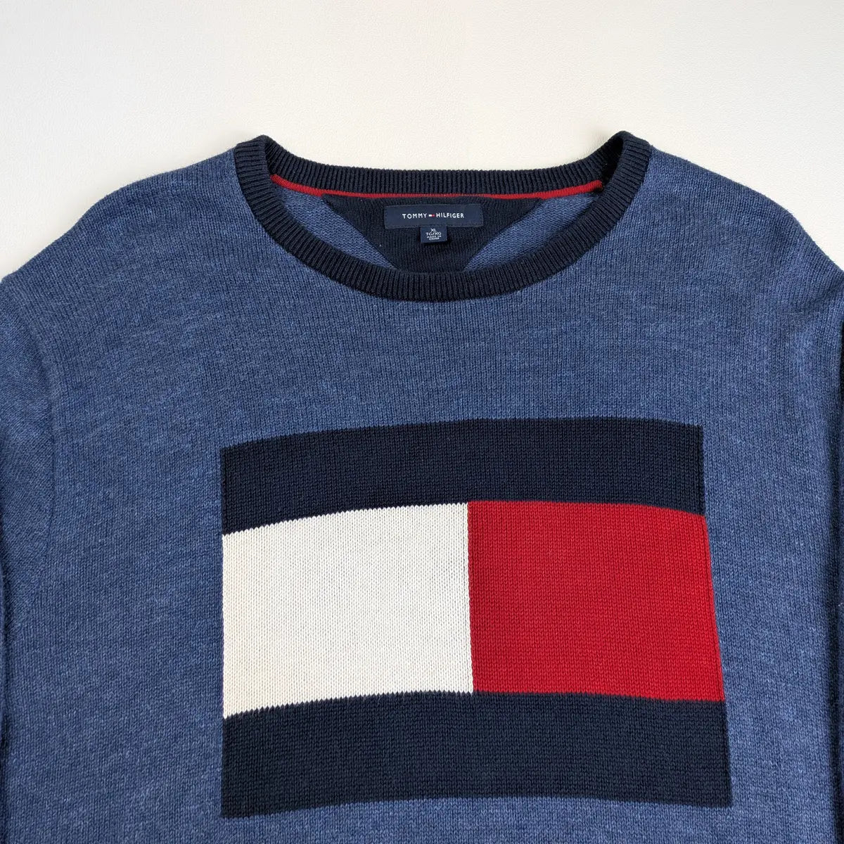 Felpa vintage Tommy Hilfiger maxi logo - XL