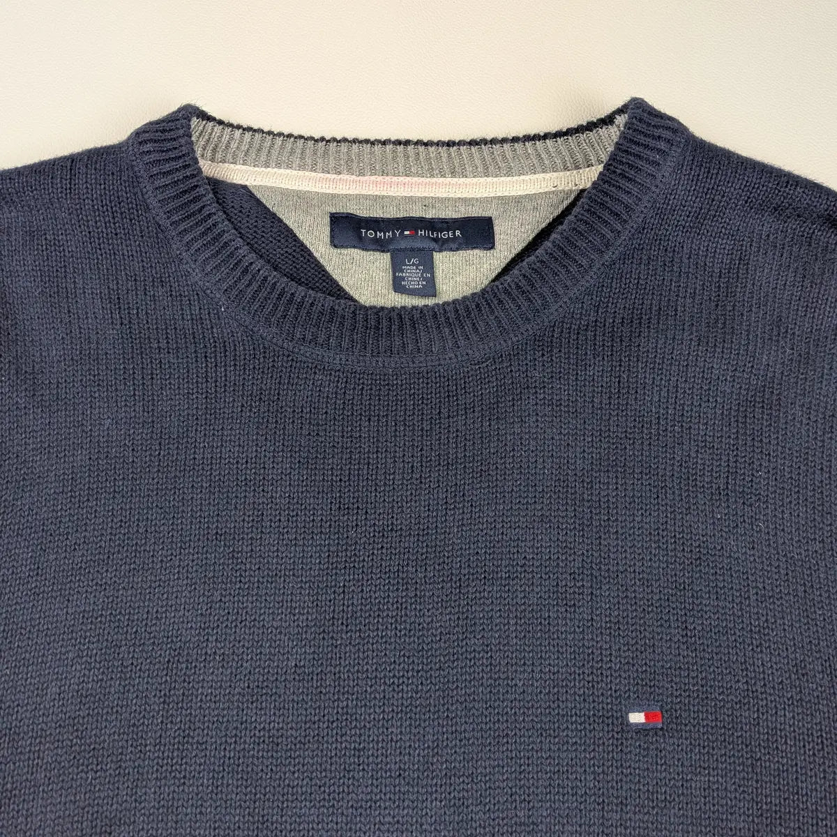 Maglione Tommy Hilfiger girocollo classico elegante - L