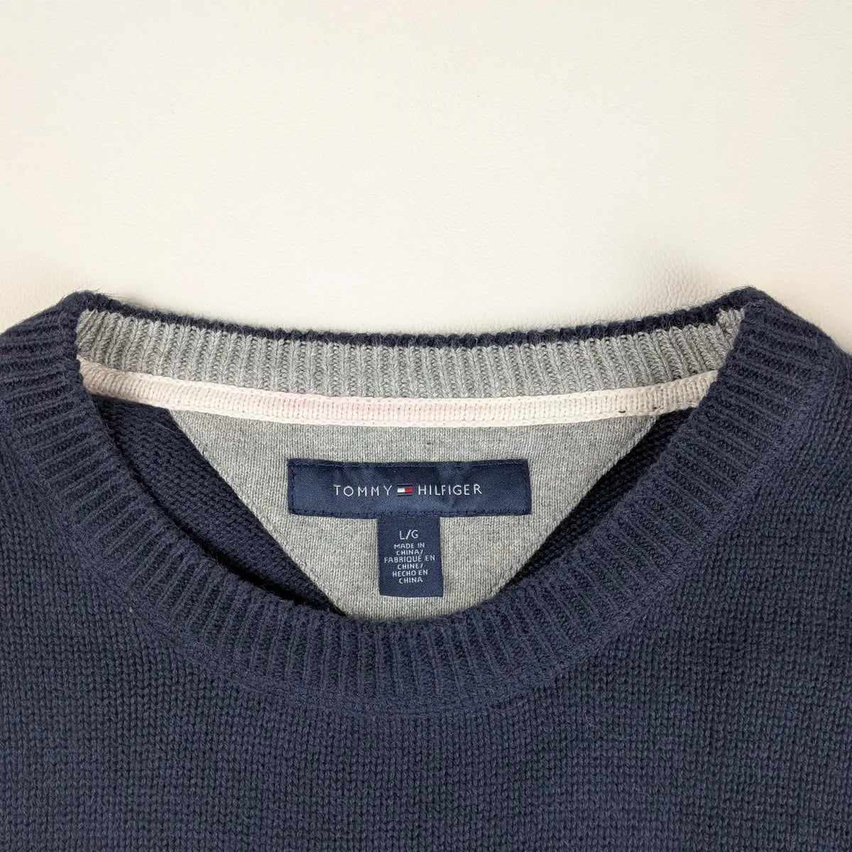 Maglione Tommy Hilfiger girocollo classico elegante - L