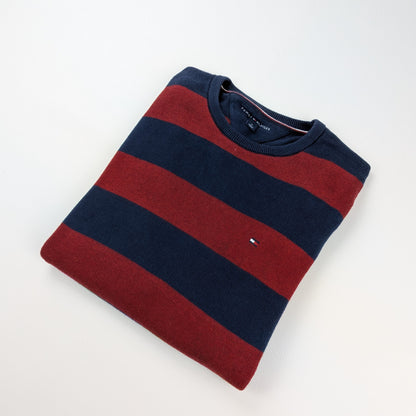 Maglione Tommy Hilfiger vintage a righe preppy anni ’90 - M