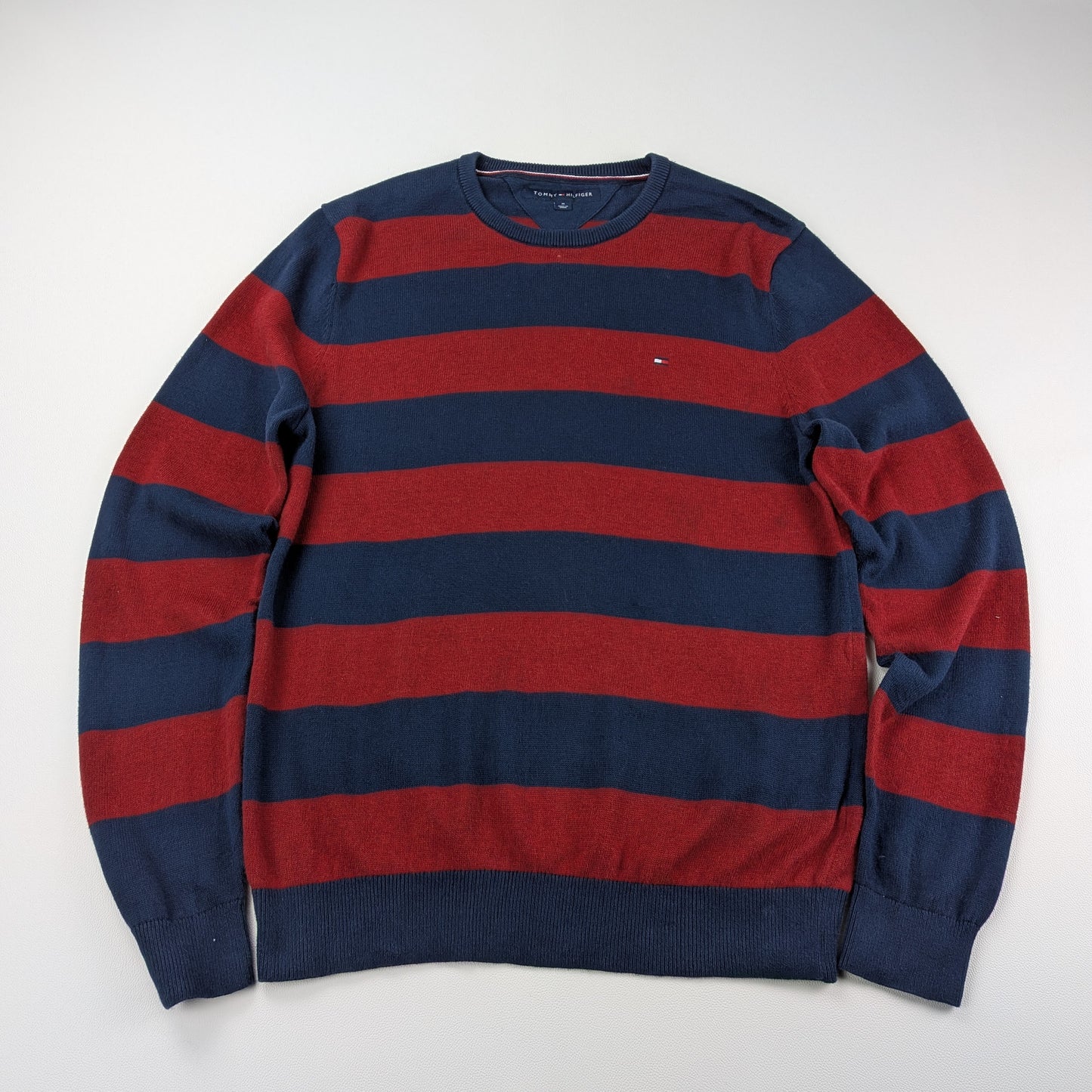 Maglione Tommy Hilfiger vintage a righe preppy anni ’90 - M