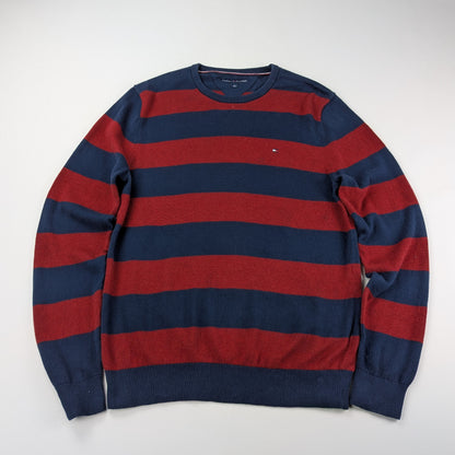 Maglione Tommy Hilfiger vintage a righe preppy anni ’90 - M