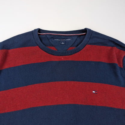 Maglione Tommy Hilfiger vintage a righe preppy anni ’90 - M
