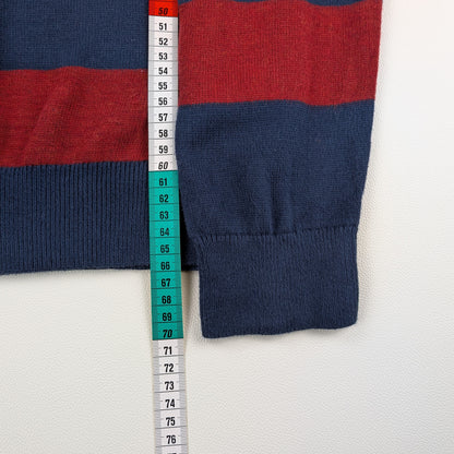 Maglione Tommy Hilfiger vintage a righe preppy anni ’90 - M