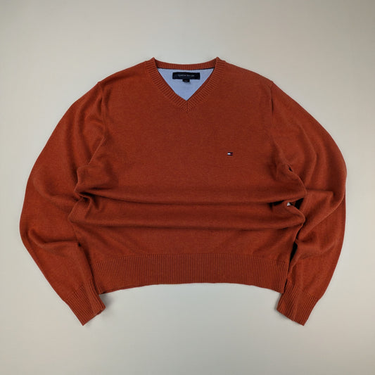 Maglione Tommy Hilfiger con scollo a V preppy - S
