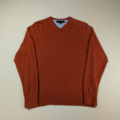 Maglione Tommy Hilfiger con scollo a V preppy - S