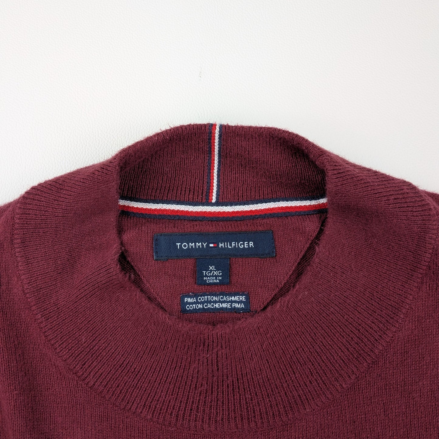 Maglione Tommy Hilfiger in misto cotone e cashmere - XL