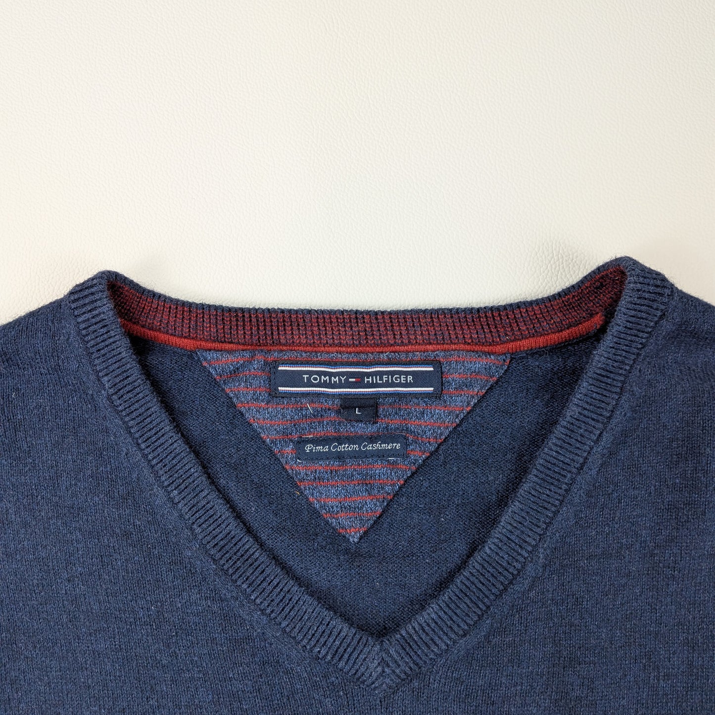 Maglione Tommy Hilfiger vintage cotone pima cashmere - L