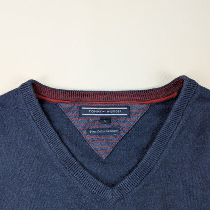 Maglione Tommy Hilfiger vintage cotone pima cashmere - L