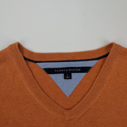Maglione Tommy Hilfiger con scollo a V preppy - M