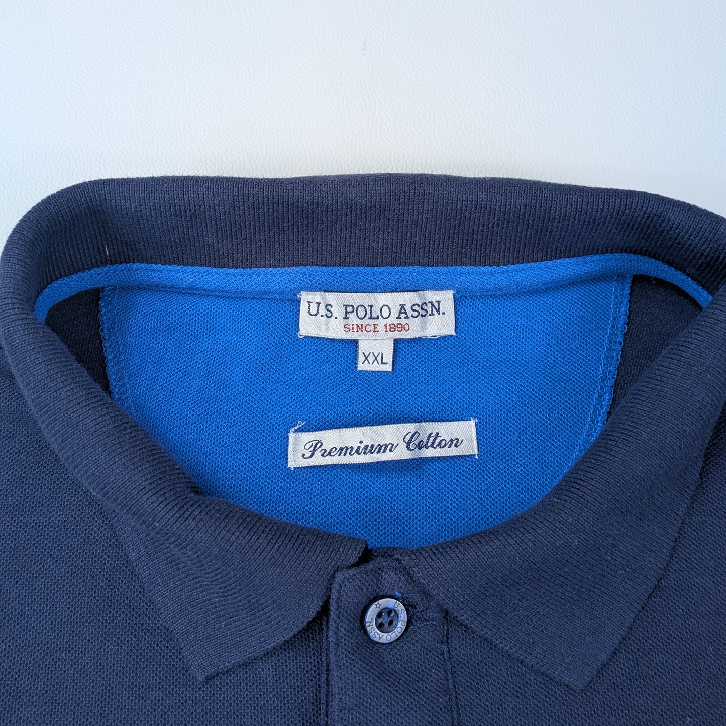 Polo vintage U.S. Polo Assn cotone premium piqué - L/XL