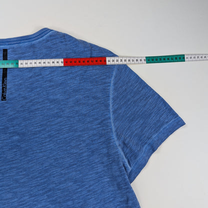 T-shirt Calvin Klein effetto fiammato sfumato - XL