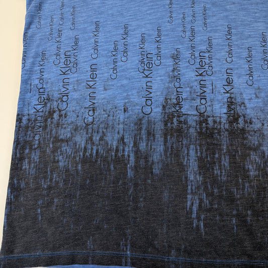 T-shirt Calvin Klein effetto fiammato sfumato - XL