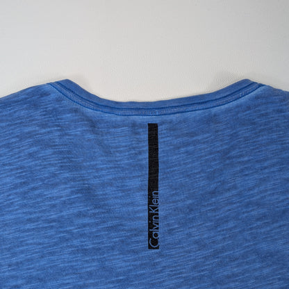 T-shirt Calvin Klein effetto fiammato sfumato - XL
