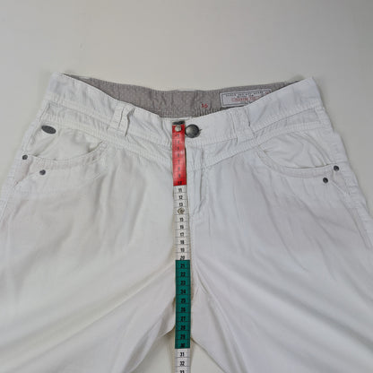 Bermuda EDC denim bianco con linguette laterali - 36/XS-S