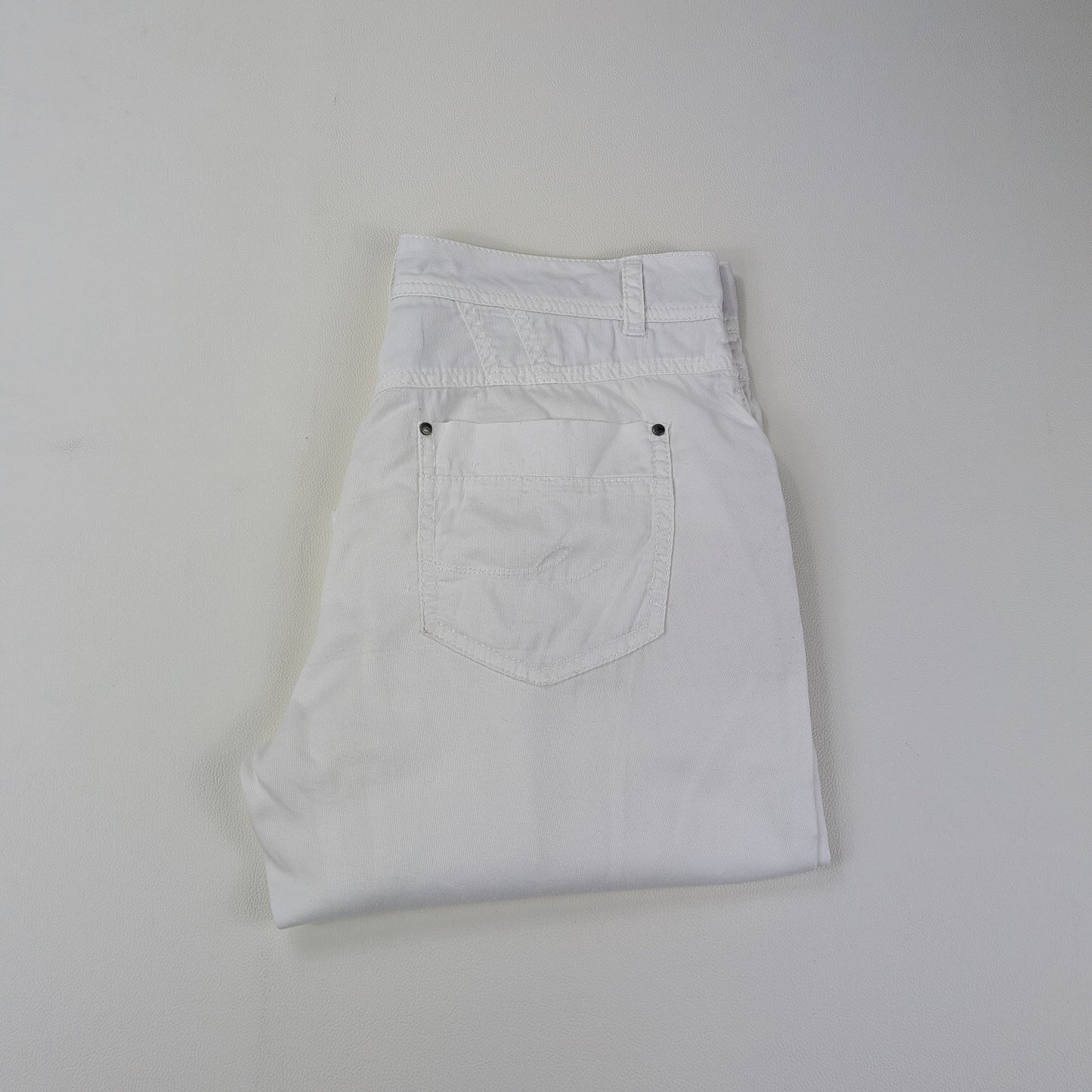 Bermuda EDC denim bianco con linguette laterali - 36/XS-S