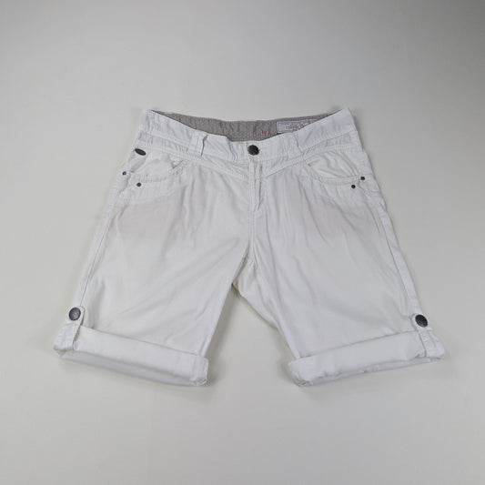Bermuda EDC denim bianco con linguette laterali - 36/XS-S